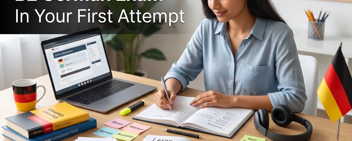How to pass B2 german Exam in first Attempt- blog featured image